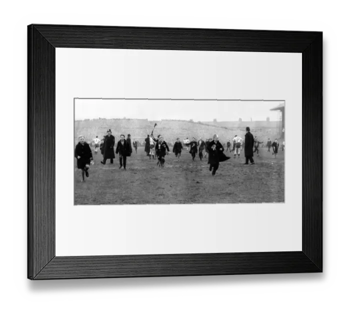 Framed Print : Sunderland Associated Football Club - Sunderland Fans invade the pitch after their team Framed Print : Sunderland Associated Football Club - Sunderland Fans invade the pitch after their team