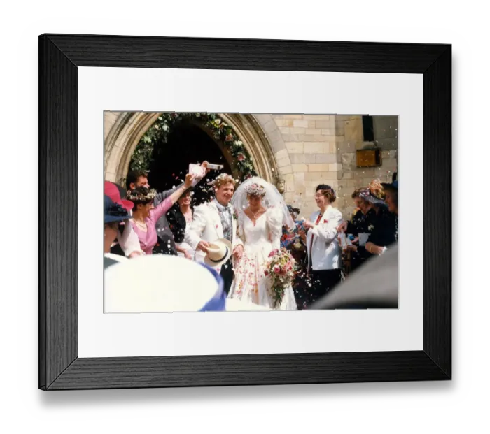 Framed Print : Sunderland Associated Football Club - Footballer Marco Gabbiadini after his wedding to