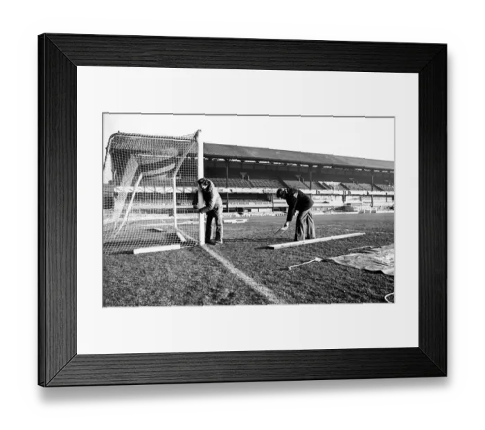 Framed Print : Sunderland Associated Football Club - Groundsmen prepare for a match at Roker Park 3 Framed Print : Sunderland Associated Football Club - Groundsmen prepare for a match at Roker Park 3