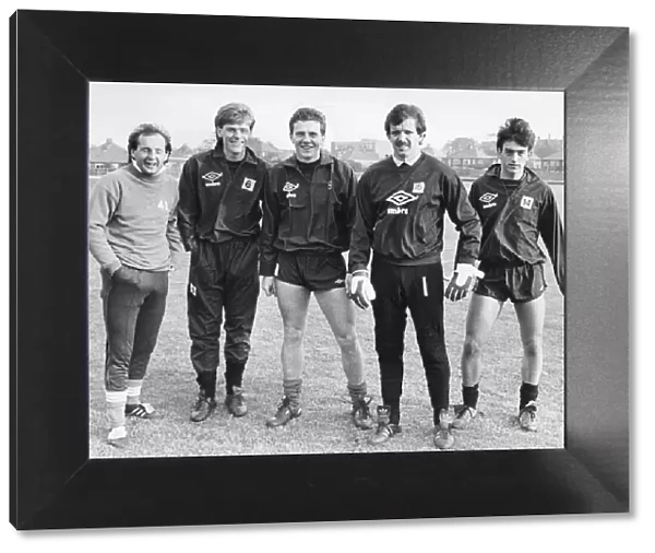 Newcastle United players, l to r, David McCreery, Neil McDonald, Peter Jackson