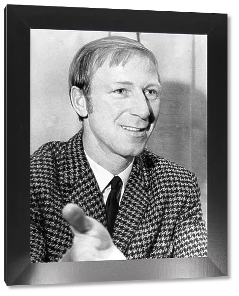 Leeds United player Jack Charlton in December 1969 launching the Osfam Christmas Appeal