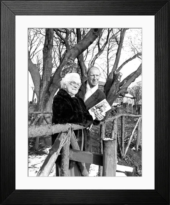 Framed Print : Republic of Ireland manager Jack Charlton with his mother Cissie at the Ashington launch Framed Print : Republic of Ireland manager Jack Charlton with his mother Cissie at the Ashington launch