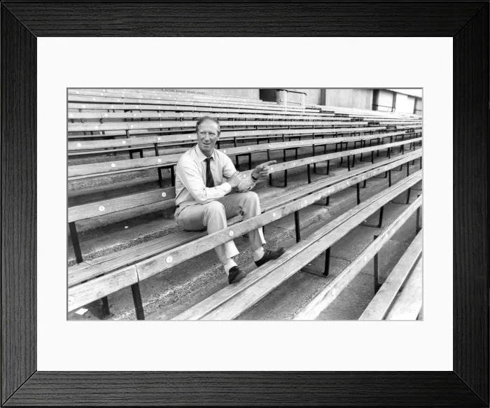 Framed Print : Newcastle United manager Jack Charlton on his first day at St Framed Print : Newcastle United manager Jack Charlton on his first day at St