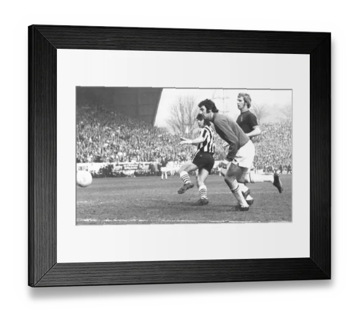 Framed Print : F. A. Cup Semi-Final 1974. Newcastle United 2-0 Burnley. Hillborough (Sheffield) 30. 03. 74 Framed Print : F. A. Cup Semi-Final 1974. Newcastle United 2-0 Burnley. Hillborough (Sheffield) 30. 03. 74