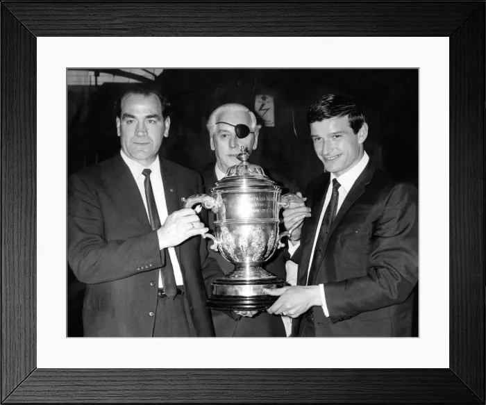 Framed Print : Newcastle United manager Joe Harvey, with director Lord Westwood Framed Print : Newcastle United manager Joe Harvey, with director Lord Westwood
