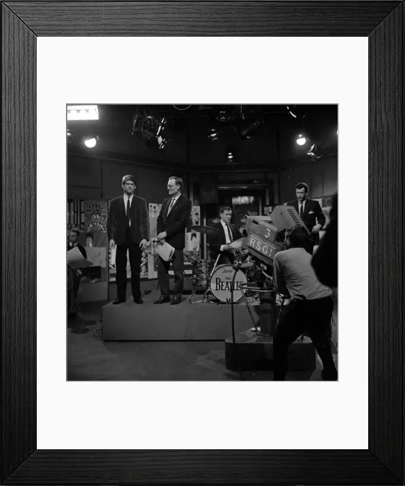 Framed Print : The Beatles at Television House, Kingsway, for an appearance on the television Show Framed Print : The Beatles at Television House, Kingsway, for an appearance on the television Show