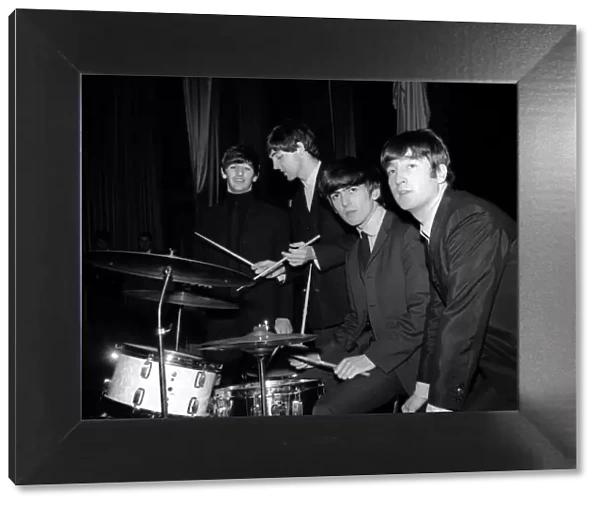 The Beatles in Exeter November 1963 L-R: Ringo Starr, Paul McCartney
