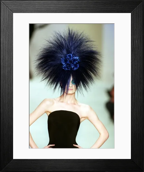 Framed Print : London Fashion Week Hats Framed Print : London Fashion Week Hats