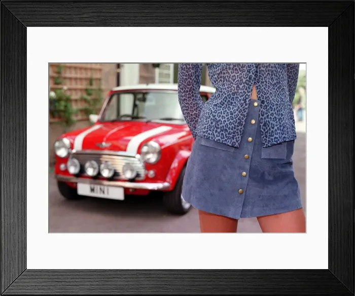 Framed Print : PIC SHOWS MINI SKIRT FASHION Framed Print : PIC SHOWS MINI SKIRT FASHION