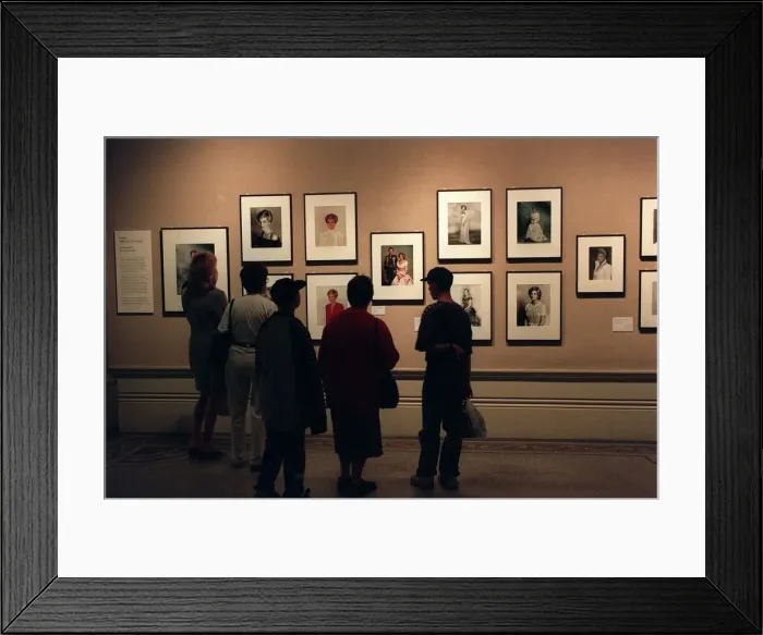 Framed Print : National Portrait Gallery September 98 A wall in the national portrait gallery full Framed Print : National Portrait Gallery September 98 A wall in the national portrait gallery full