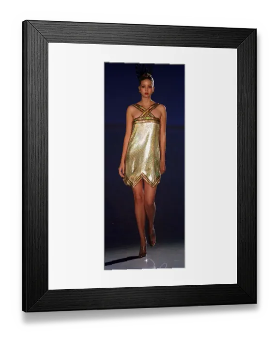 Framed Print : Ivanka Trump July 1998 Daughter of Ivana Trump on the catwalk at Paco Rabanne