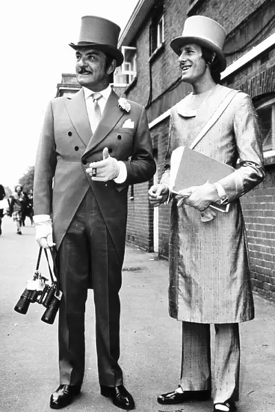 Mr Teazy Weazy Raymond hairdresser at Royal Ascot, June 1970 Morning suit