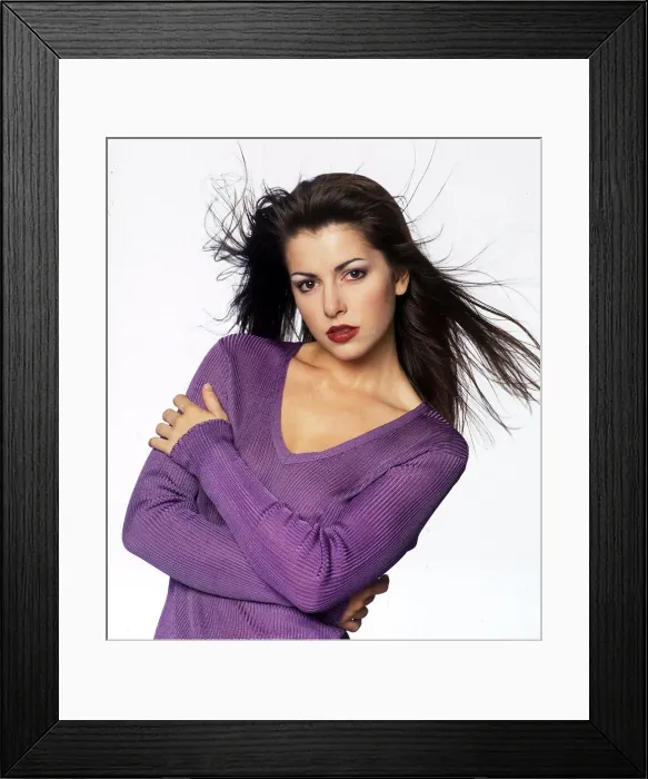 Framed Print : Silky rib V neck pullover from Oasis, September 1997 Framed Print : Silky rib V neck pullover from Oasis, September 1997