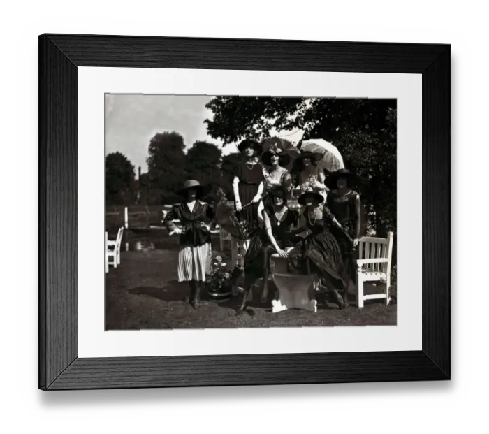 Framed Print : Ascot fashion - June 1921 Woman dressed for Ascot A Anderson; P Sellich
