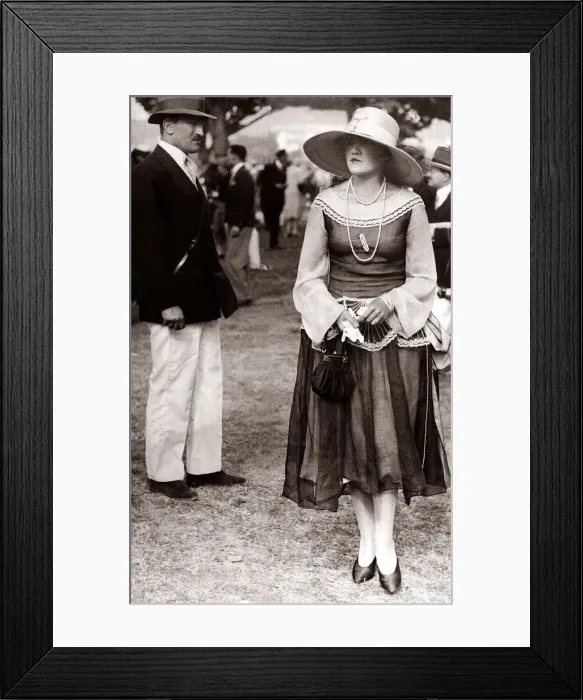 Framed Print : Ascot Fashion - August 1926 Lady dressed for Ascot races Framed Print : Ascot Fashion - August 1926 Lady dressed for Ascot races