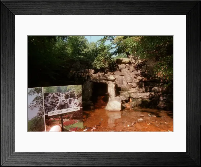 Framed Print : Water shortage at Windsor great park during drought 1995 Framed Print : Water shortage at Windsor great park during drought 1995