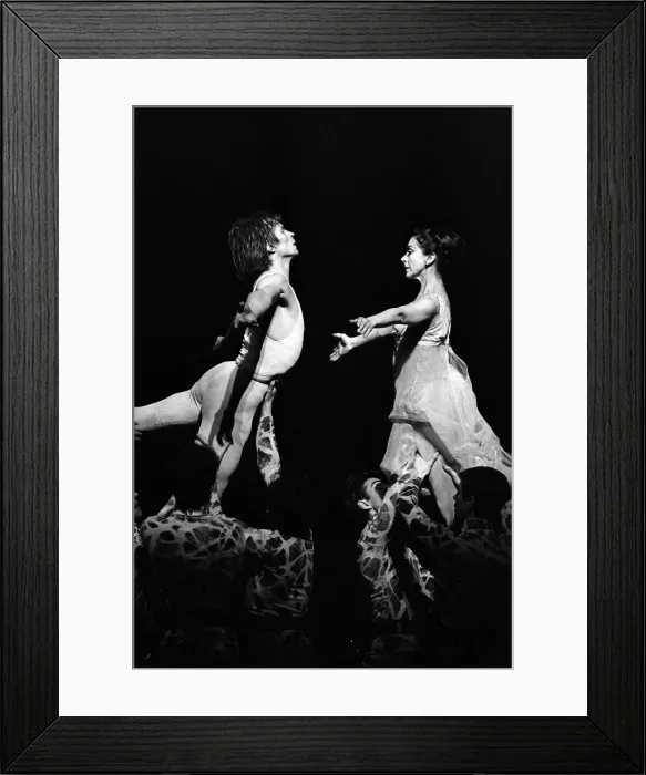 Framed Print : Rudolf Nureyev and Margot Fonteyn seen here at the presss photo call for the Royal Framed Print : Rudolf Nureyev and Margot Fonteyn seen here at the presss photo call for the Royal