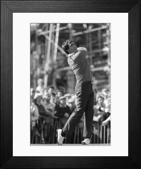 Framed Print : Sevvy Ballesteros in action during the Ryder Cup September 1985 Framed Print : Sevvy Ballesteros in action during the Ryder Cup September 1985