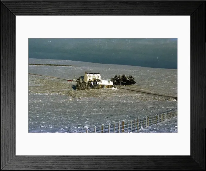 Framed Print : Crask in the northern Highlands which has been recorded as the coldest place in Britain