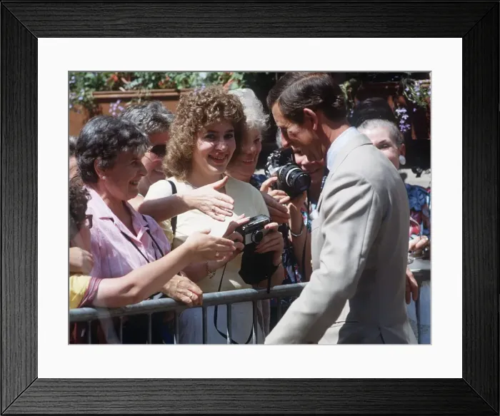 Framed Print : Prince Charles on walkabout Scotland August 1989 Framed Print : Prince Charles on walkabout Scotland August 1989