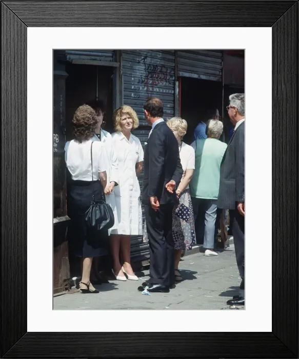 Framed Print : Prince Charles meeting people Framed Print : Prince Charles meeting people