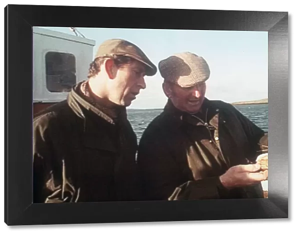 Prince Charles on fishing boat November 1989