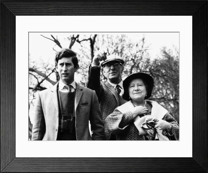 Framed Print : Queen Mother and Prince Charles and Duke of Beaufort at the Badminton Horse Trials Framed Print : Queen Mother and Prince Charles and Duke of Beaufort at the Badminton Horse Trials