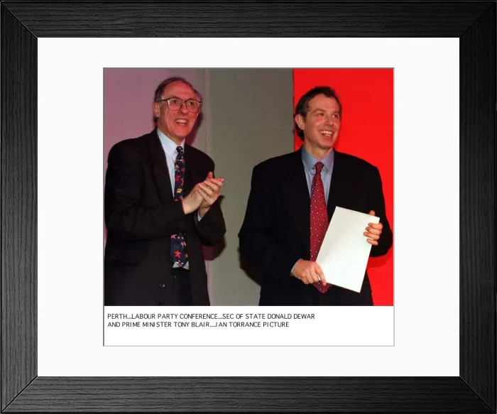 Framed Print : Tony Blair Prime MInister March 1998 Perth Scottish Labour Party conference with Framed Print : Tony Blair Prime MInister March 1998 Perth Scottish Labour Party conference with