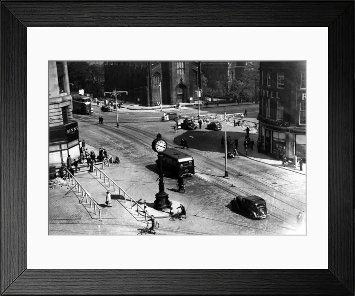 Framed Print : Hope Street and Queensferry Street Edinburgh July 1948 Framed Print : Hope Street and Queensferry Street Edinburgh July 1948