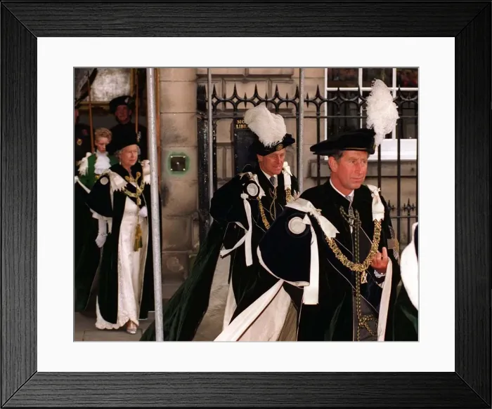 Framed Print : Prince Charles at Knights of Thistle ceremony 14 July 1997 St Giles Edinburgh