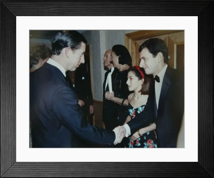 Framed Print : Gerald Ratner with Prince Charles in 1990 Framed Print : Gerald Ratner with Prince Charles in 1990