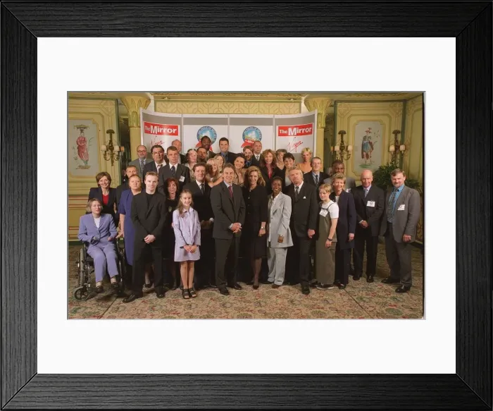 Framed Print : The Mirror Pride of Britain Awards at the Dorchester Hotel 1999 Front Row L-R Framed Print : The Mirror Pride of Britain Awards at the Dorchester Hotel 1999 Front Row L-R
