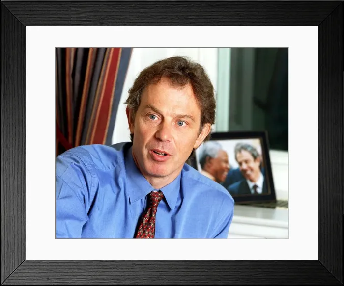 Framed Print : Tony Blair Prime Minister January 99 Framed Print : Tony Blair Prime Minister January 99