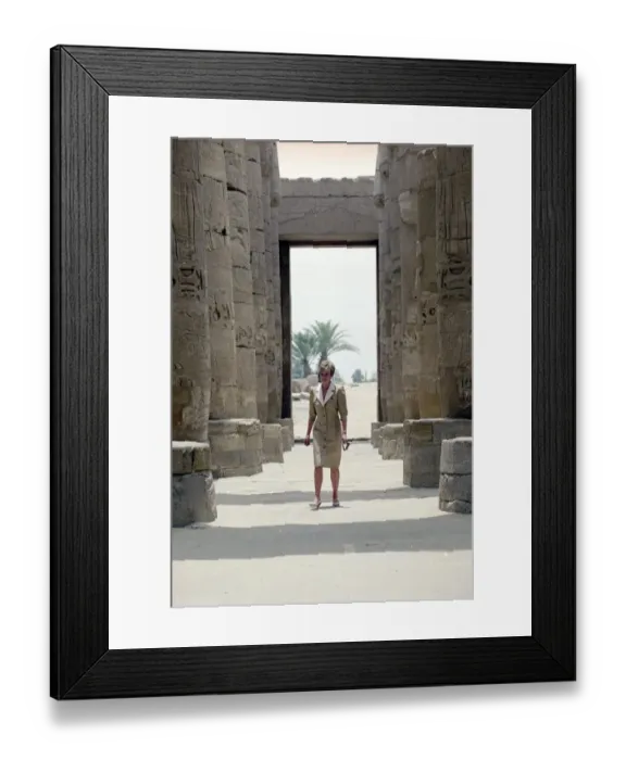 Framed Print : Prince and Princess of Wales Official Visit Overseas to Egypt