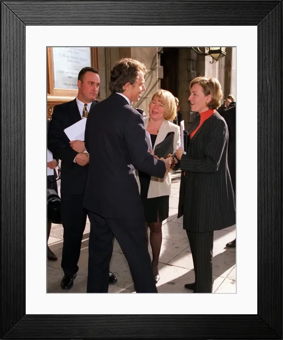 Framed Print : Tony Blair MP Prime Minister October 1998 attending the Sir David English memorial Framed Print : Tony Blair MP Prime Minister October 1998 attending the Sir David English memorial