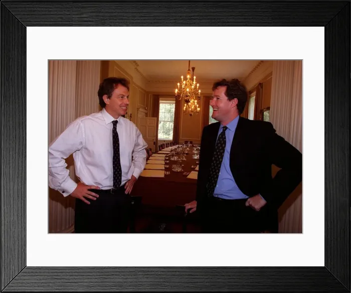 Framed Print : Tony Blair Prime Minister at Downing Street July 1997 during interview with Piers Morgan Framed Print : Tony Blair Prime Minister at Downing Street July 1997 during interview with Piers Morgan