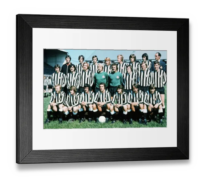 Framed Print : Newcastle United FC July 1972 Back Row; Burtonshaw, Gibb, Young, Reid, Howard Framed Print : Newcastle United FC July 1972 Back Row; Burtonshaw, Gibb, Young, Reid, Howard
