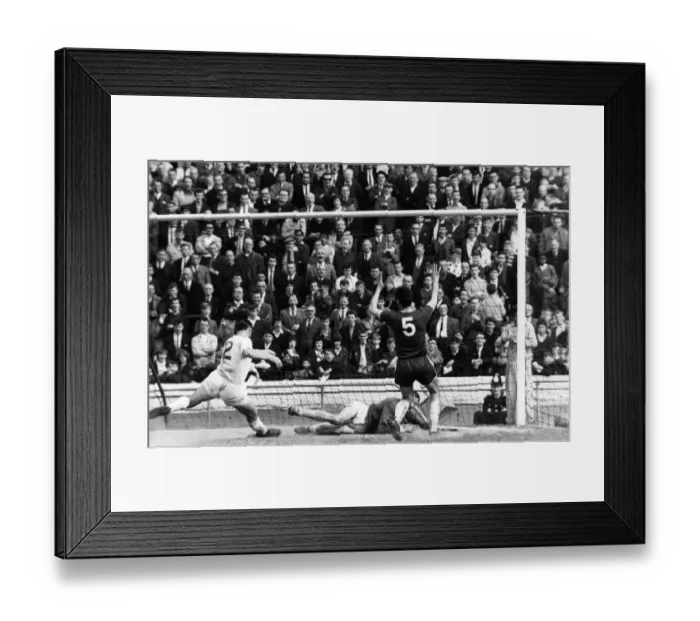 Framed Print : Chelsea v Birmingham. Stan Lynn scores an own goal to give Chelsea a 2-1 lead