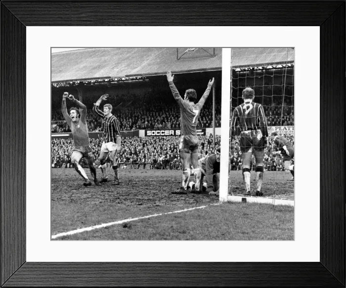 Framed Print : Crystal Palace v. Chelsea. Chelsea celebrate after Hutchinson scores their 4th goal Framed Print : Crystal Palace v. Chelsea. Chelsea celebrate after Hutchinson scores their 4th goal