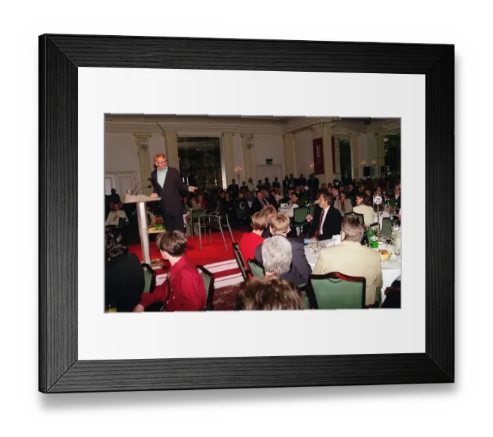 Framed Print : Tony Blair at the Grosvenor Hotel where he was meeting prospective members of the Labour Framed Print : Tony Blair at the Grosvenor Hotel where he was meeting prospective members of the Labour