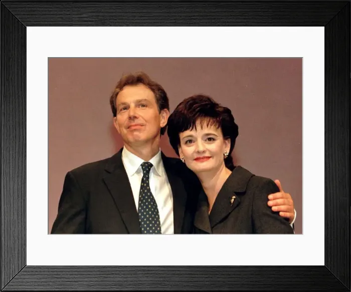 Framed Print : Tony Blair speech at the Labour Party Conference October 1997