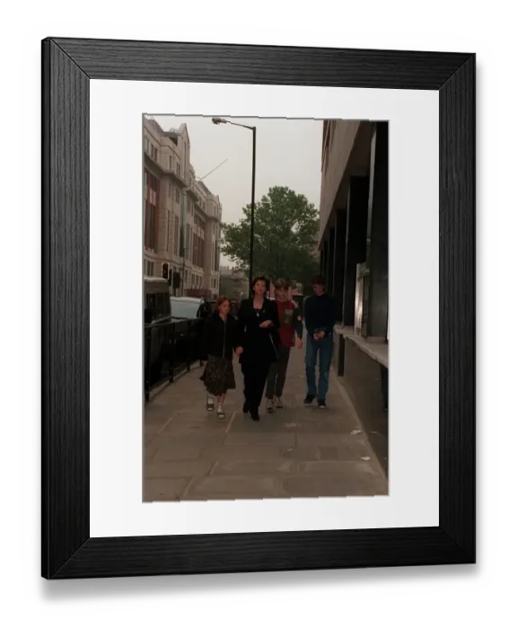 Framed Print : Cherie Booth Barrister June 98 Wife of Prime Minister Tony Blair entering