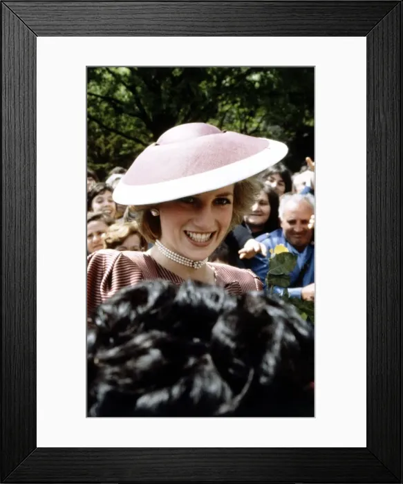 Framed Print : The Prince and Princess of Wales Overseas Visit to Italy Framed Print : The Prince and Princess of Wales Overseas Visit to Italy
