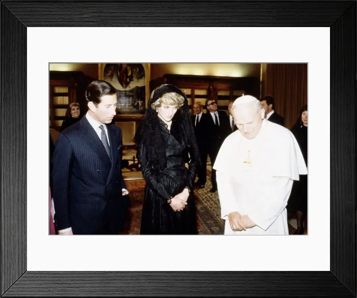 Framed Print : Prince and Princess of Wales visit to Italy and the Vatican City Framed Print : Prince and Princess of Wales visit to Italy and the Vatican City