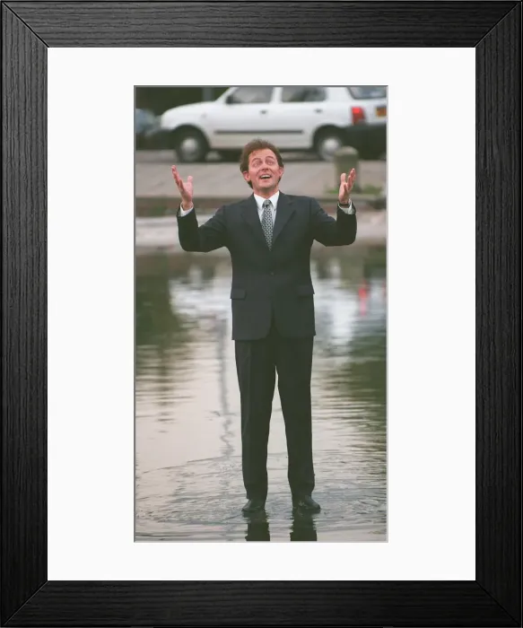Framed Print : Rory Bremner Comedian Impersonator October 1997 impersonating Tony Framed Print : Rory Bremner Comedian Impersonator October 1997 impersonating Tony