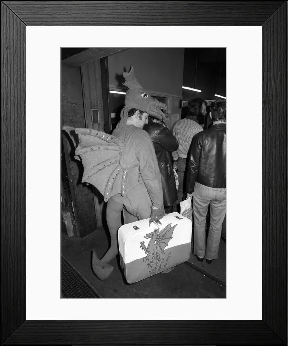 Framed Print : Flight of the Welsh Dragon March 1982