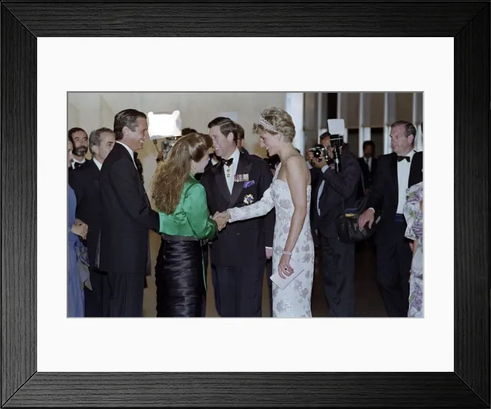 Framed Print : Prince and Princess of Wales official Visit to Brazil, April 1991 Framed Print : Prince and Princess of Wales official Visit to Brazil, April 1991