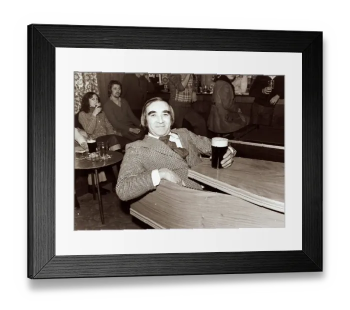 Framed Print : Landlord of the Smelters Arms pub at Castleside in County Durham Colin Heslop enjoys a Framed Print : Landlord of the Smelters Arms pub at Castleside in County Durham Colin Heslop enjoys a