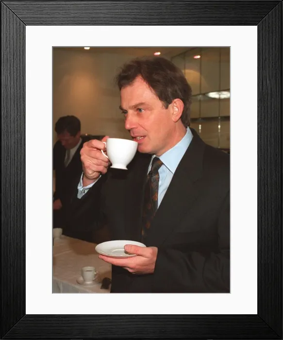 Framed Print : Tony Blair MP opening new two million pound Labour Party press centre Framed Print : Tony Blair MP opening new two million pound Labour Party press centre
