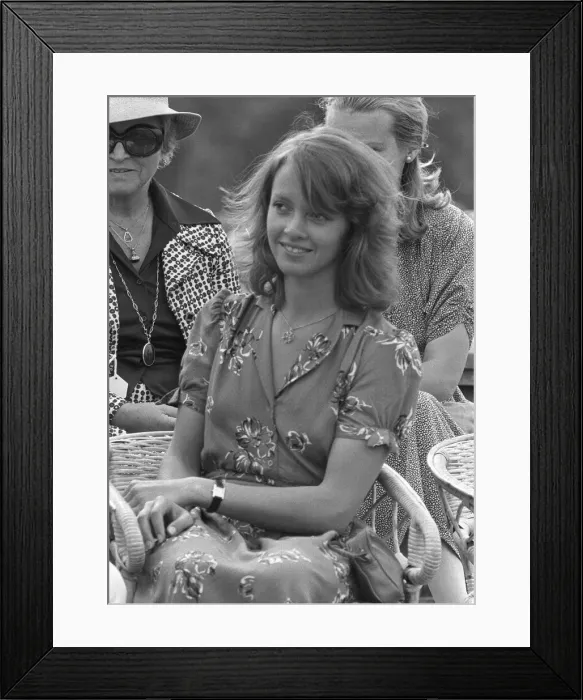 Framed Print : Sabrina Guiness watching Prince Charles play polo at Cowday Park Prince Charles Framed Print : Sabrina Guiness watching Prince Charles play polo at Cowday Park Prince Charles